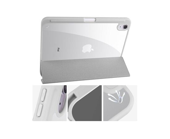 Чехол для планшета BeCover Soft Edge mount Apple Pencil Apple iPad 10.9" 2022 Gray (709236), изображение 4 Чехол для планшета BeCover Soft Edge mount Apple Pencil Apple iPad 10.9" 2022 Gray (709236), изображение 4