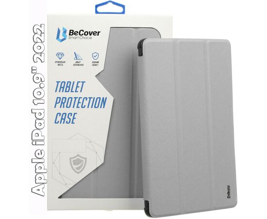 Чехол для планшета BeCover Soft Edge mount Apple Pencil Apple iPad 10.9" 2022 Gray (709236)