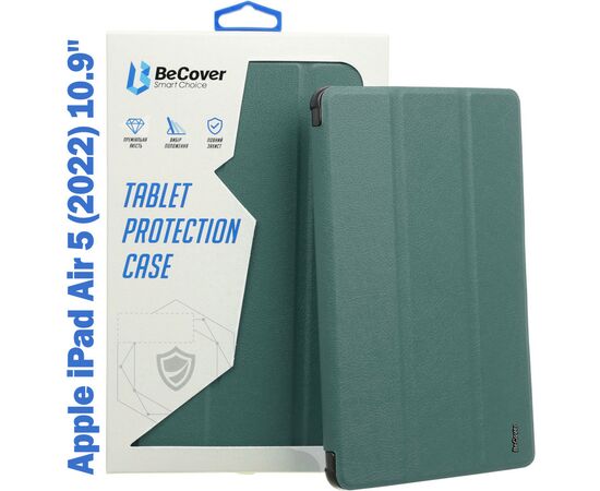 Чохол до планшета BeCover Soft Edge mount Apple Pencil Apple iPad Air 5 (2022) 10.9" Dark Green (708769)