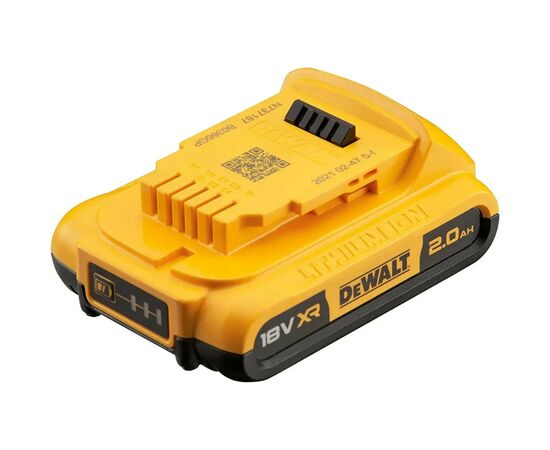 Аккумулятор к электроинструменту DeWALT 18 В XR Li-lon 2Ah, 2 шт., 0.8 кг (DCB183D2), изображение 2 Аккумулятор к электроинструменту DeWALT 18 В XR Li-lon 2Ah, 2 шт., 0.8 кг (DCB183D2), изображение 2