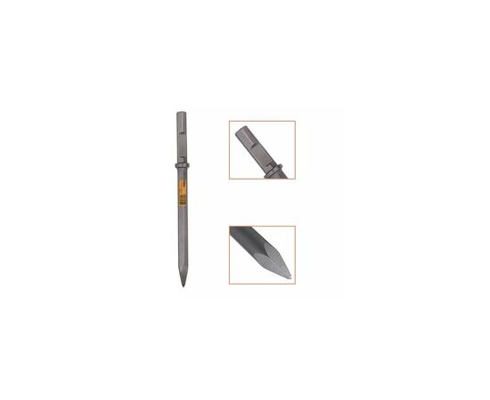 Зубило DeWALT з хвостовиком шестигранник 19мм, пікоподібне, 400мм (DT6940)