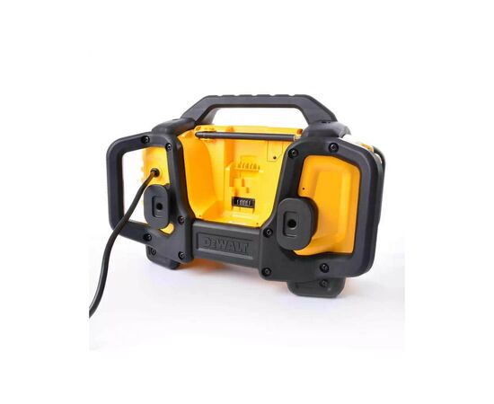 Зарядное устройство для аккумуляторов инструмента DeWALT с радиоприемником 18V, 54V XR, время зарядки 140 мин, вес 7.2 кг (DCR027), изображение 4 Зарядное устройство для аккумуляторов инструмента DeWALT с радиоприемником 18V, 54V XR, время зарядки 140 мин, вес 7.2 кг (DCR027), изображение 4