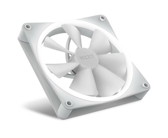 Кулер до корпусу NZXT F140RGB - 140mm RGB Fans - Single (White (RF-R14SF-W1), зображення 2 Кулер до корпусу NZXT F140RGB - 140mm RGB Fans - Single (White (RF-R14SF-W1), зображення 2