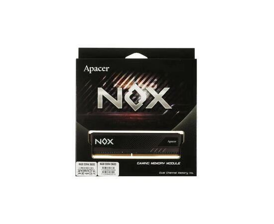 Модуль памяти для компьютера DDR4 16GB (2x8GB) 3600 MHz NOX Apacer (AH4U16G36C25YMBAA-2), изображение 4 Модуль памяти для компьютера DDR4 16GB (2x8GB) 3600 MHz NOX Apacer (AH4U16G36C25YMBAA-2), изображение 4