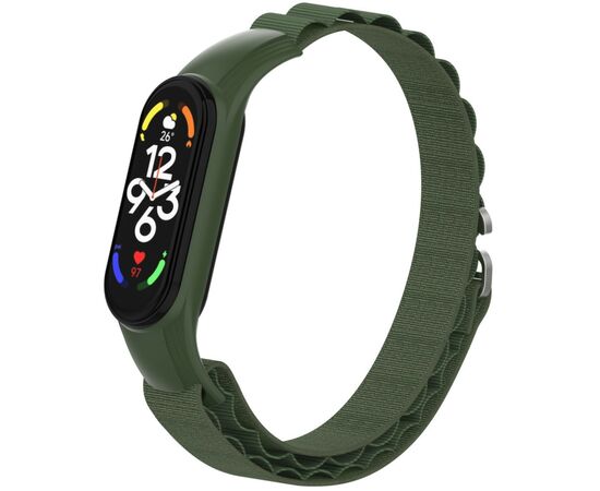 Ремешок для фитнес браслета Armorstandart AlpinaStyle Band для Xiaomi Mi Band 7/6/5/4 Green (ARM64988), изображение 4 Ремешок для фитнес браслета Armorstandart AlpinaStyle Band для Xiaomi Mi Band 7/6/5/4 Green (ARM64988), изображение 4