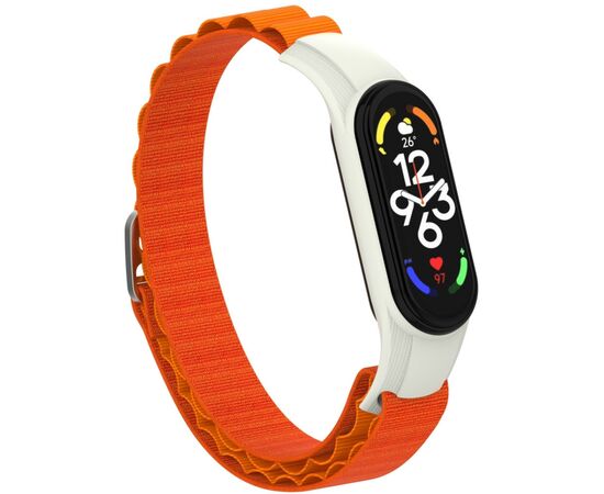 Ремінець до фітнес браслета Armorstandart AlpinaStyle Band для Xiaomi Mi Band 7/6/5/4 Orange (ARM64989), зображення 3 Ремінець до фітнес браслета Armorstandart AlpinaStyle Band для Xiaomi Mi Band 7/6/5/4 Orange (ARM64989), зображення 3