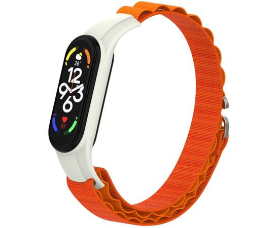 Ремінець до фітнес браслета Armorstandart AlpinaStyle Band для Xiaomi Mi Band 7/6/5/4 Orange (ARM64989), зображення 4 Ремінець до фітнес браслета Armorstandart AlpinaStyle Band для Xiaomi Mi Band 7/6/5/4 Orange (ARM64989), зображення 4