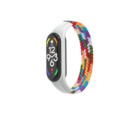 Ремешок для фитнес браслета Armorstandart Braided Solo Loop для Xiaomi Mi Band 7/6/5/4 Pride Edition size L (ARM64939)