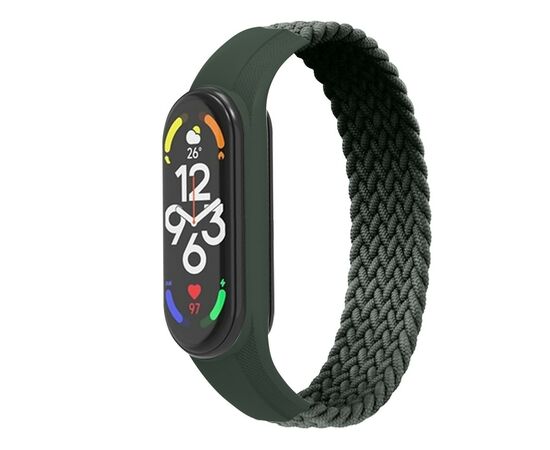 Ремешок для фитнес браслета Armorstandart Braided Solo Loop для Xiaomi Mi Band 7/6/5/4 Khaki size M (ARM58766)