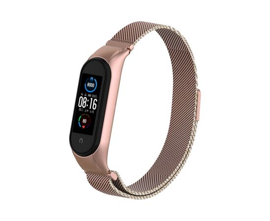 Ремінець до фітнес браслета Armorstandart Milanese Magnetic Band 503 для Xiaomi Mi Band 6/5 Rose Gold (ARM57183)