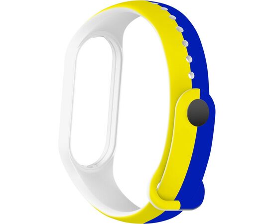 Ремінець до фітнес браслета Armorstandart для Xiaomi Mi Band 4/3 Blue/Yellow (ARM65667), зображення 2 Ремінець до фітнес браслета Armorstandart для Xiaomi Mi Band 4/3 Blue/Yellow (ARM65667), зображення 2