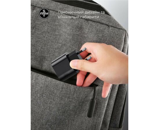 Зарядное устройство Armorstandart ABMHJ83 20W USB-C Power Adapter Black (ARM61365), изображение 6 Зарядное устройство Armorstandart ABMHJ83 20W USB-C Power Adapter Black (ARM61365), изображение 6