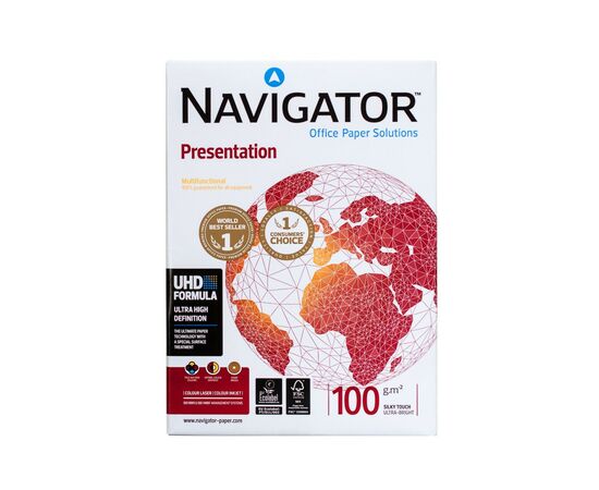 Бумага Navigator Paper А4, Presentation, 100 г/м2, 500 арк, клас А (530232)