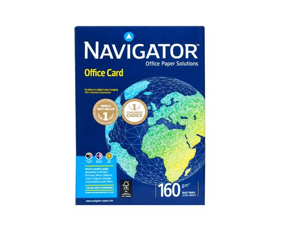 Бумага Navigator Paper А4, OfficeCard,160 г/м2, 250 арк, клас А (146613)