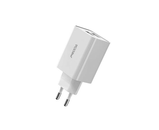Зарядное устройство Proda PD-A28i 2хUSB 2.4A + USB Ligthtning 1.0m (PD-A28i-WH), изображение 3 Зарядное устройство Proda PD-A28i 2хUSB 2.4A + USB Ligthtning 1.0m (PD-A28i-WH), изображение 3