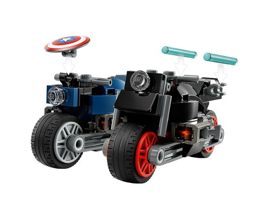 Конструктор LEGO Marvel Мотоциклы Черной Вдовы и Капитана Америка 130 деталей (76260), изображение 4 Конструктор LEGO Marvel Мотоциклы Черной Вдовы и Капитана Америка 130 деталей (76260), изображение 4