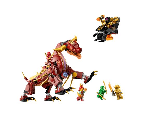 Конструктор LEGO Ninjago Вулканический Дракон, трансформирующий Хитвейва 479 деталей (71793), изображение 2 Конструктор LEGO Ninjago Вулканический Дракон, трансформирующий Хитвейва 479 деталей (71793), изображение 2