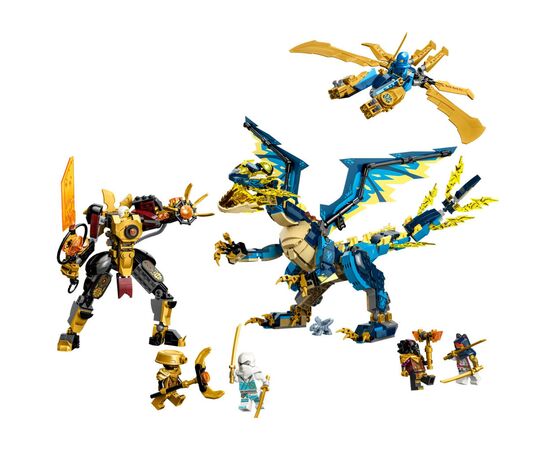Конструктор LEGO Ninjago Дракон стихій проти робота Володарки 1038 деталей (71796), зображення 2 Конструктор LEGO Ninjago Дракон стихій проти робота Володарки 1038 деталей (71796), зображення 2