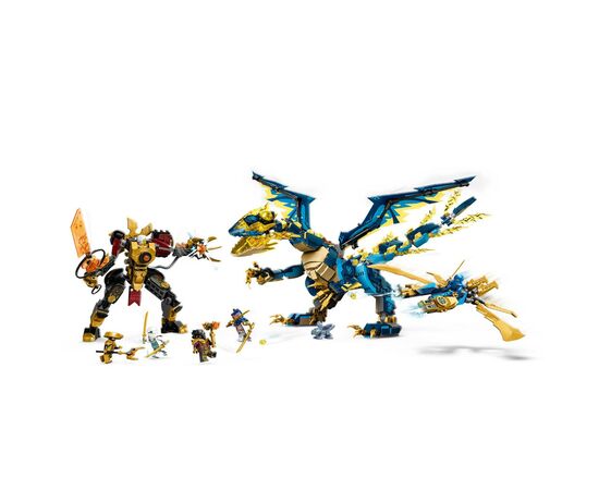 Конструктор LEGO Ninjago Дракон стихій проти робота Володарки 1038 деталей (71796), зображення 3 Конструктор LEGO Ninjago Дракон стихій проти робота Володарки 1038 деталей (71796), зображення 3