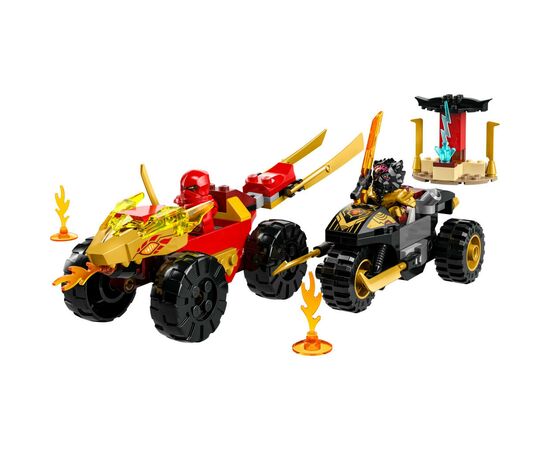 Конструктор LEGO Ninjago Автомобільна й байкова битва Кая і Раса 103 деталей (71789), зображення 2 Конструктор LEGO Ninjago Автомобільна й байкова битва Кая і Раса 103 деталей (71789), зображення 2