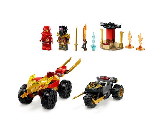 Конструктор LEGO Ninjago Автомобільна й байкова битва Кая і Раса 103 деталей (71789), зображення 4 Конструктор LEGO Ninjago Автомобільна й байкова битва Кая і Раса 103 деталей (71789), зображення 4