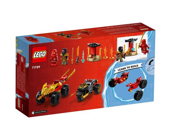 Конструктор LEGO Ninjago Автомобільна й байкова битва Кая і Раса 103 деталей (71789), зображення 6 Конструктор LEGO Ninjago Автомобільна й байкова битва Кая і Раса 103 деталей (71789), зображення 6