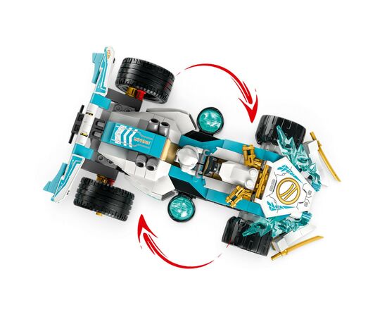 Конструктор LEGO Ninjago Суперсила дракона Зейна автомобиль для гонки спин-джитсу 307 деталей (71791), изображение 5 Конструктор LEGO Ninjago Суперсила дракона Зейна автомобиль для гонки спин-джитсу 307 деталей (71791), изображение 5
