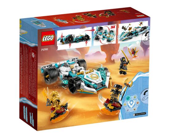 Конструктор LEGO Ninjago Суперсила дракона Зейна автомобиль для гонки спин-джитсу 307 деталей (71791), изображение 7 Конструктор LEGO Ninjago Суперсила дракона Зейна автомобиль для гонки спин-джитсу 307 деталей (71791), изображение 7