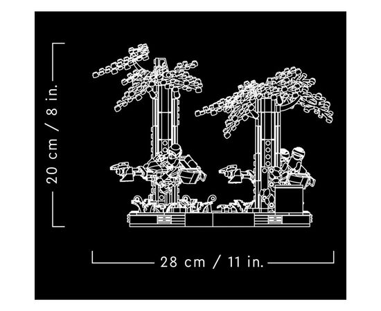 Конструктор LEGO Star Wars Диорама Погоня на спидере на Эндоре 608 деталей (75353), изображение 5 Конструктор LEGO Star Wars Диорама Погоня на спидере на Эндоре 608 деталей (75353), изображение 5