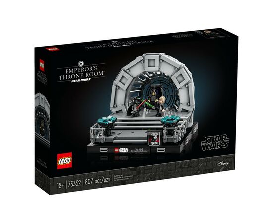 Конструктор LEGO Star Wars Діорама Тронна зала імператора 807 деталей (75352)