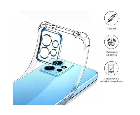 Чехол для мобильного телефона BeCover Anti-Shock Xiaomi Redmi Note 12 4G Clear (709325), изображение 6 Чехол для мобильного телефона BeCover Anti-Shock Xiaomi Redmi Note 12 4G Clear (709325), изображение 6