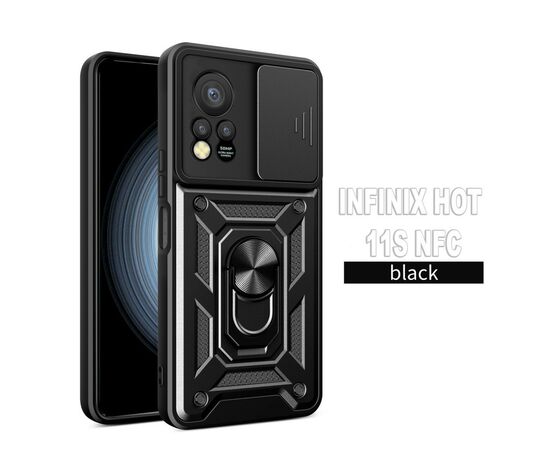 Чохол до мобільного телефона BeCover Military Infinix Hot 11S (X6812) Black (709093), зображення 6