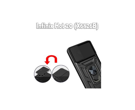 Чехол для мобильного телефона BeCover Military Infinix Hot 20 (X6826B) Black (709089), изображение 5