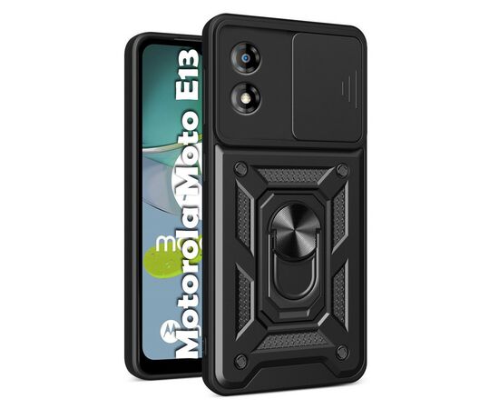 Чохол до мобільного телефона BeCover Military Motorola Moto E13 Black (709101)