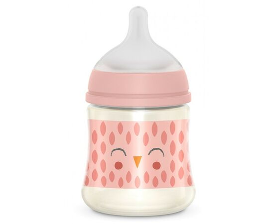 Пляшечка для годування Suavinex Bonhomia, повільний потік, 150 мл, рожева (307831), зображення 2 Пляшечка для годування Suavinex Bonhomia, повільний потік, 150 мл, рожева (307831), зображення 2