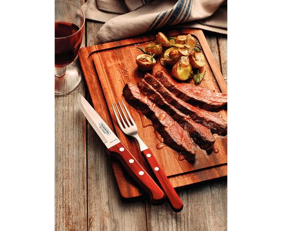 Столовый нож Tramontina Polywood Jumbo Steak 127мм (21413/075), изображение 6 Столовый нож Tramontina Polywood Jumbo Steak 127мм (21413/075), изображение 6