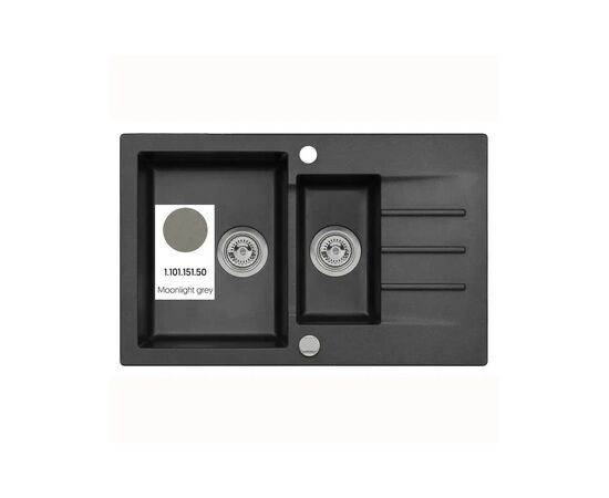 Мойка кухонная Axis Group Mojito 120 Moonlight grey 50 (11A.MO120.900.10/1.101.151.50)