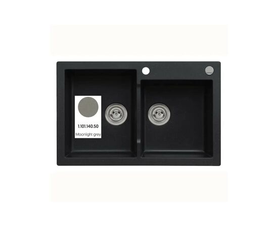 Мойка кухонная Axis Group Mojito 140 Moonlight grey 50 (11A.MO140.900.10/1.101.140.50)