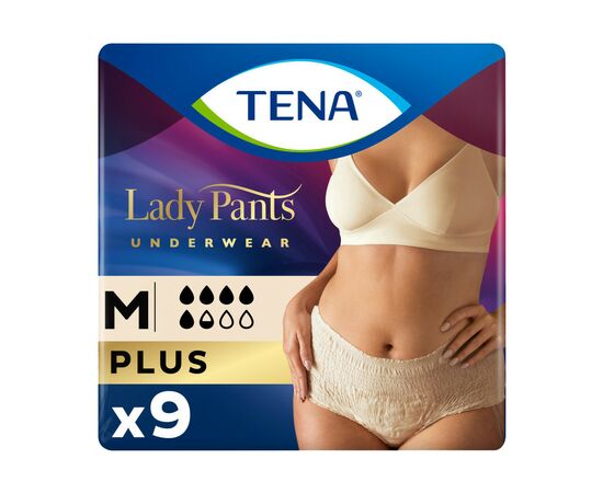 Підгузки для дорослих Tena Lady Pants Plus M для жінок 9 шт Creme, East (7322540920772)