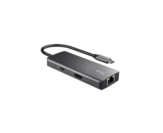 Порт-репликатор Trust Dalyx 6-in-1 USB-C Multi-port Dock Aluminium (24968_TRUST), изображение 2 Порт-репликатор Trust Dalyx 6-in-1 USB-C Multi-port Dock Aluminium (24968_TRUST), изображение 2