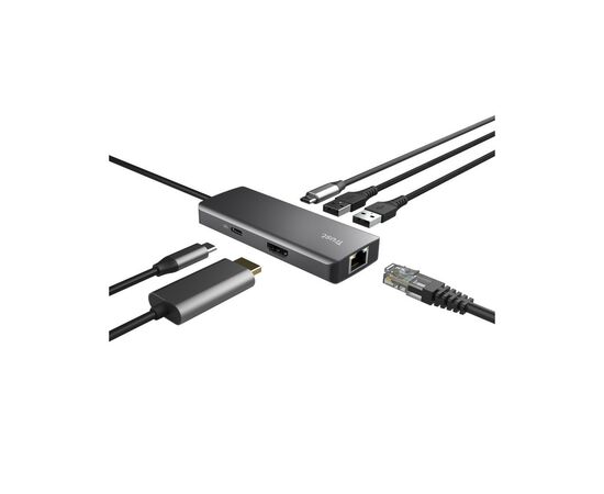 Порт-репликатор Trust Dalyx 6-in-1 USB-C Multi-port Dock Aluminium (24968_TRUST), изображение 7 Порт-репликатор Trust Dalyx 6-in-1 USB-C Multi-port Dock Aluminium (24968_TRUST), изображение 7