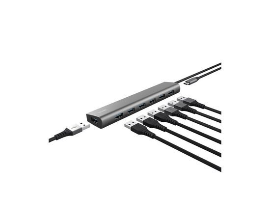 Порт-репликатор Trust Dalyx 7-in-1 USB-A 3.2 Aluminium Dock (24967_TRUST), изображение 6 Порт-репликатор Trust Dalyx 7-in-1 USB-A 3.2 Aluminium Dock (24967_TRUST), изображение 6