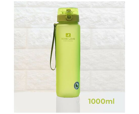 Бутылка для воды Casno 1050 мл MX-5041 More Love Зелена (MX-5041_Green), изображение 2 Бутылка для воды Casno 1050 мл MX-5041 More Love Зелена (MX-5041_Green), изображение 2