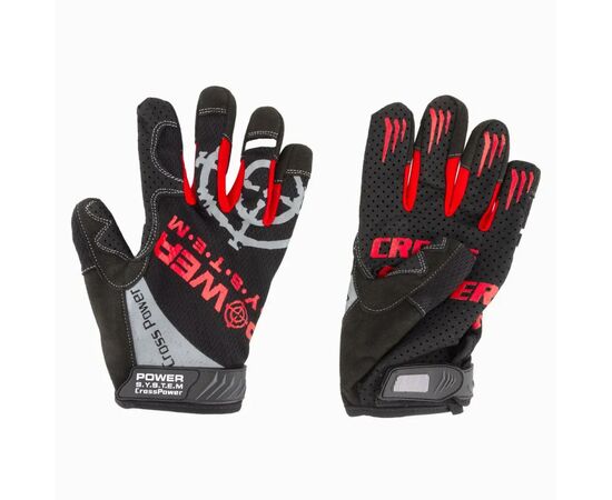 Перчатки для фитнеса Power System Cross Power PS-2860 Black/Red L (PS-2860_L_Black-red), изображение 5 Перчатки для фитнеса Power System Cross Power PS-2860 Black/Red L (PS-2860_L_Black-red), изображение 5