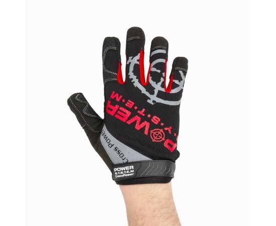 Перчатки для фитнеса Power System Cross Power PS-2860 Black/Red S (PS-2860_S_Black-red), изображение 6 Перчатки для фитнеса Power System Cross Power PS-2860 Black/Red S (PS-2860_S_Black-red), изображение 6
