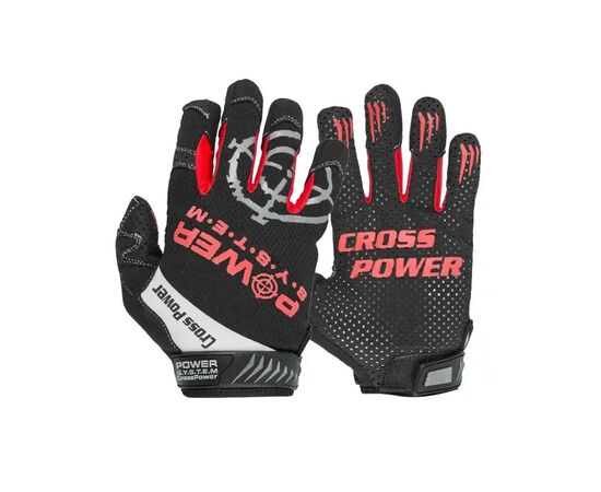 Рукавички для фітнесу Power System Cross Power PS-2860 Black/Red XL (PS-2860_XL_Black-red)