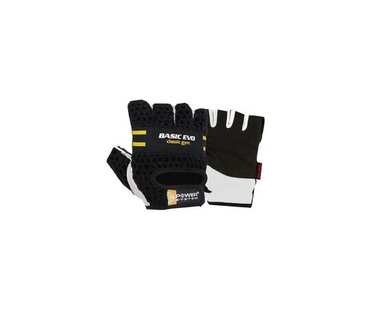 Перчатки для фитнеса Power System Basic EVO PS-2100 Black Yellow Line L (PS_2100E_L_Black/Yellow), изображение 2 Перчатки для фитнеса Power System Basic EVO PS-2100 Black Yellow Line L (PS_2100E_L_Black/Yellow), изображение 2