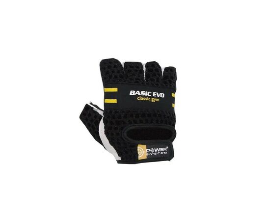 Перчатки для фитнеса Power System Basic EVO PS-2100 Black Yellow Line M (PS_2100E_M_Black/Yellow), изображение 3 Перчатки для фитнеса Power System Basic EVO PS-2100 Black Yellow Line M (PS_2100E_M_Black/Yellow), изображение 3