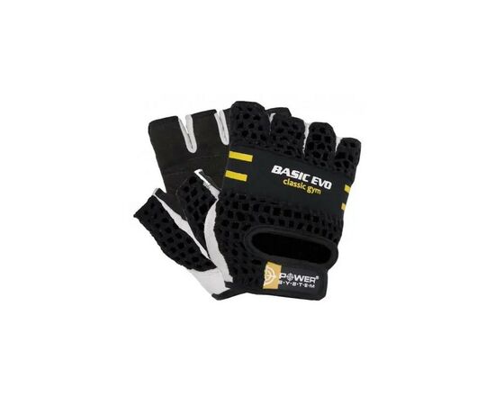 Перчатки для фитнеса Power System Basic EVO PS-2100 Black Yellow Line XL (PS_2100E_XL_Black/Yellow)