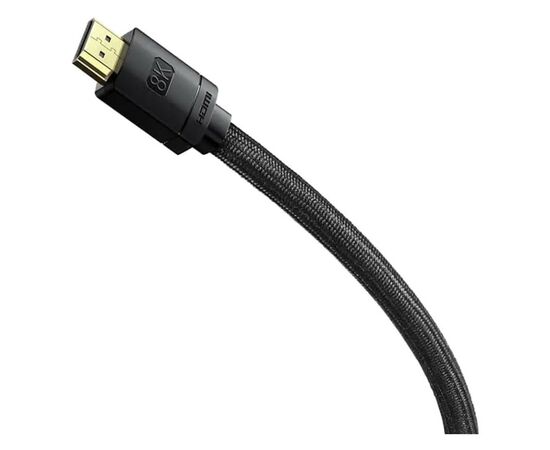 Кабель мультимедийный HDMI to HDMI 3.0m V2.1 Baseus (WKGQ000201), изображение 2 Кабель мультимедийный HDMI to HDMI 3.0m V2.1 Baseus (WKGQ000201), изображение 2